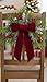 YKW Christmas Velvet Wreath Sash, 2 Pack Extra Wide 5.1