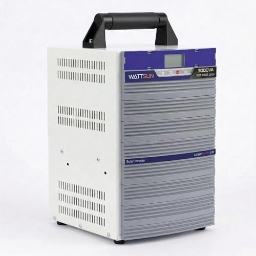 Image of Wattsun 3KVA Inverter with 2688Wh Lithium Battery Inbuilt | Upto 15-Year Life | Solar Compatible | UPS Mode for Home, Office & Shop | Fast Charging, Zero Maintenance | 5-Year Warranty
