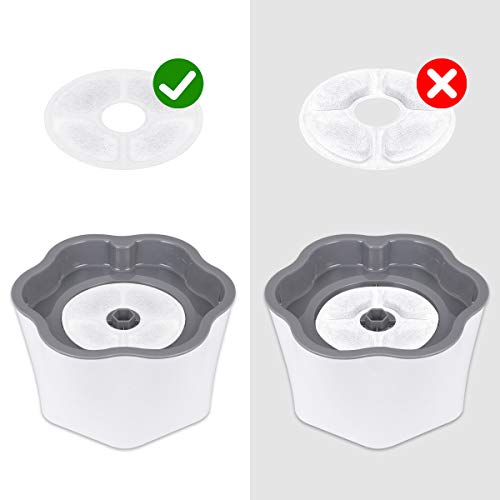 ENJOY PET Cat Water Fountain Replacement Filters Sponges 2PCS Carbon Filters Replacement Cat and Dog Automatic Flower Water Dispenser