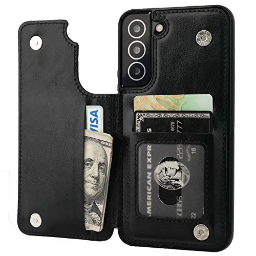 ONETOP Compatible with Samsung Galaxy S22 Plus Wallet Case with Card Holder
