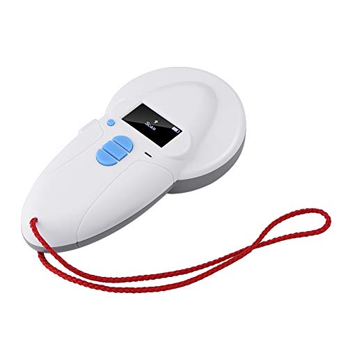 Focket Scanner de microchip para animais de estimação, mini leitor portátil de RFID, leitor de chip