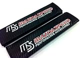 Mazdaspeed Carbon Fiber Seat Belt Cover Shoulder Pad Cushion (2 pcs)