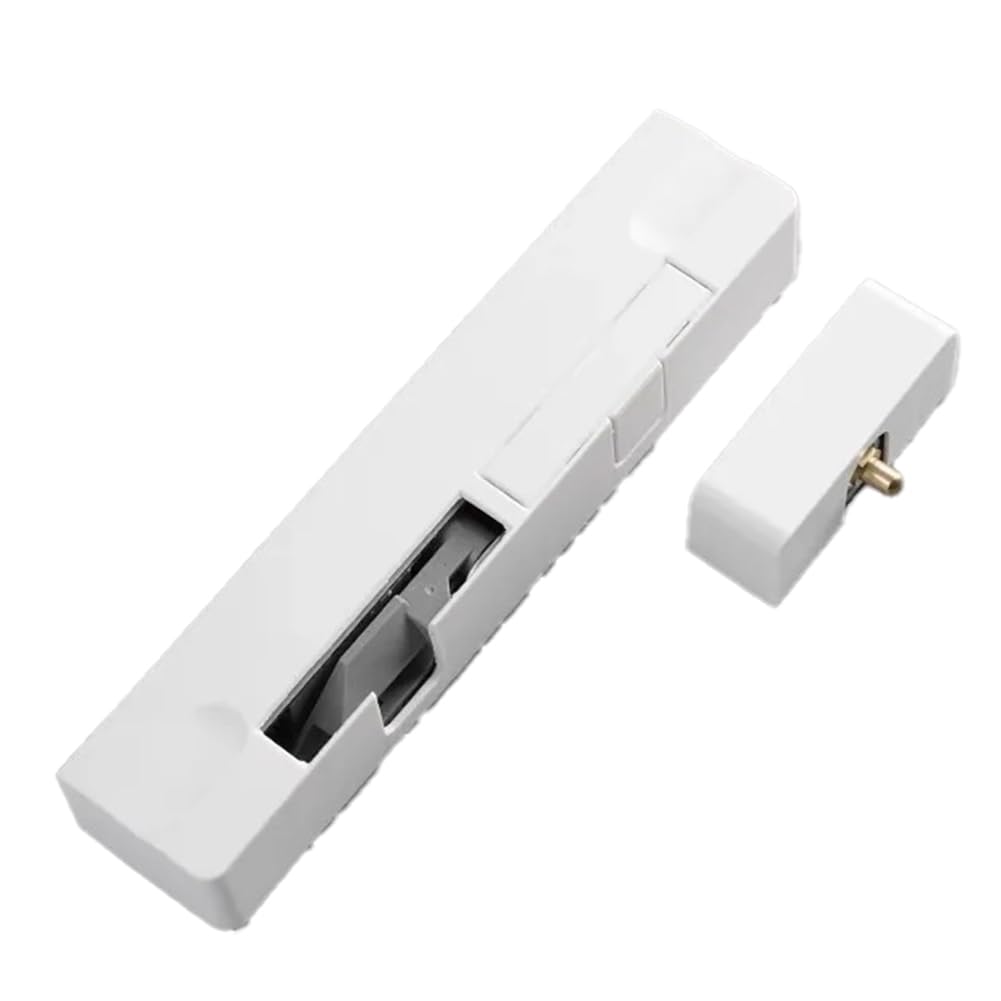 Ferme-porte automatique rétractable blanc avec stopper et verrouillage