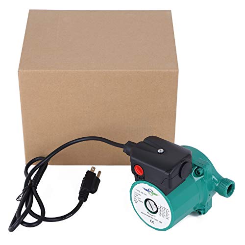 Bokywox 110V Npt3/4'' Domestic Hot Water Circulation Pump 3-Speed Hot Water Recirculating Pump 93W Circulator Pump For Solar Heater/Faucet(Rs15/6G) #TOP5
