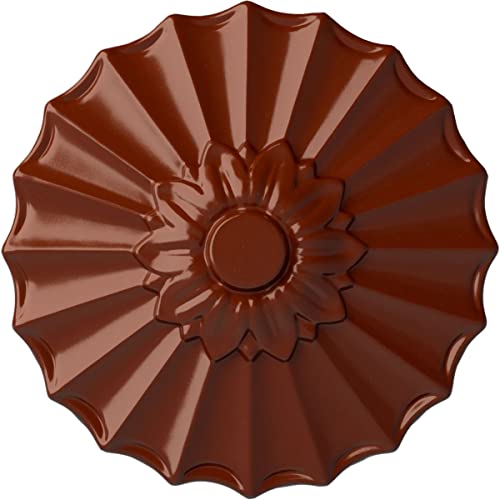 Image of 9 inchOD x 1 3 /8 inchP Shakuras Ceiling Medallion (Fits Canopies up to 1 3 /8 inch), Hand-Painted FireBrick