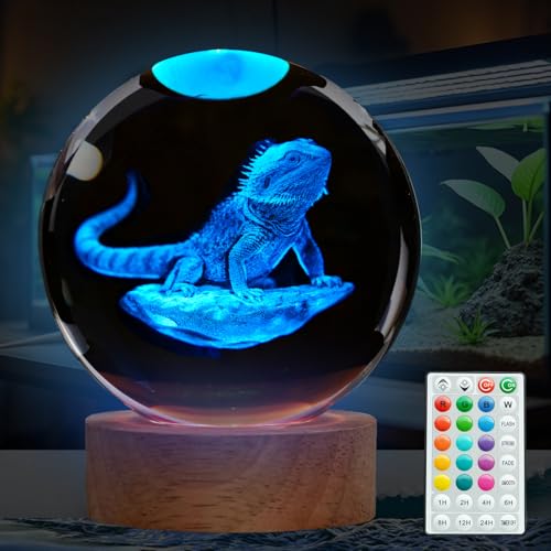 Beard Dragon Night Light, Bearded Dragon Accessories, 3D (3.15 in)