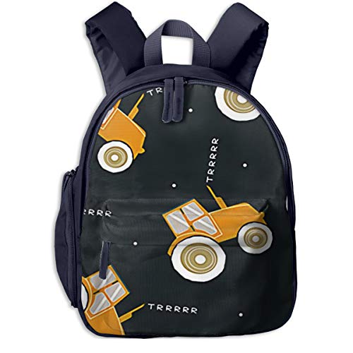 Mochilas Infantiles  Bolsa Niño Bebe Guarderia Escolar con Cool Tractor Auto para Niños