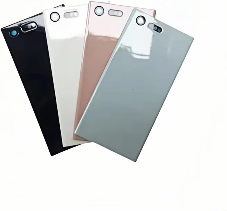 Compatible Rear Glass Panel for Sony Xperia X Compact Model F5321 – Battery Door Back Cover, Battery Back Cover Housing Replacement Part (White)