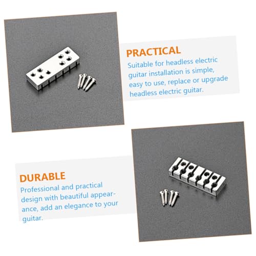 String locking nut haute stabilité pour guitare sans tête avec vis de montage légères