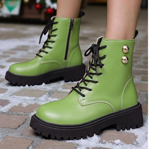 Botines de mujer plataforma cordones botas informales y cómodas para otoño invierno 2
