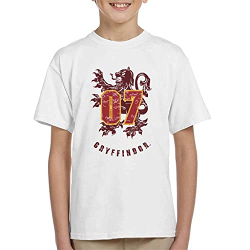 Image of All+Every Harry Potter Quidditch Gryffindor 07 Team Badge Kid's T-Shirt White