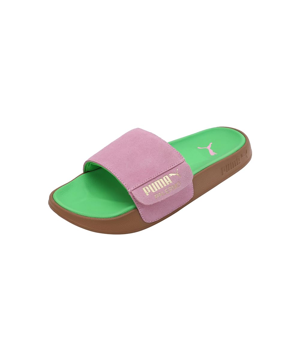 Puma Leadcat 2.0 Palermo Foil Slide Unisex-Erwachsene, Pink Delight-Gold-Green-Gum, 39 EU