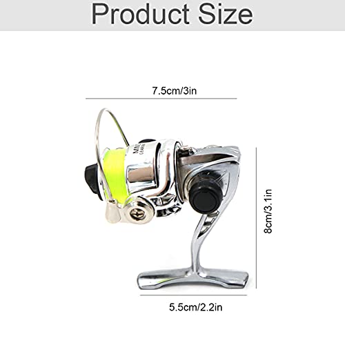 Angelrollen SpinnrolleKarpfen Glatte Angelrolle Freilaufrolle-2+1BBLager Geschwindigkeitsverhältnis 4.3:1… – Bild 3