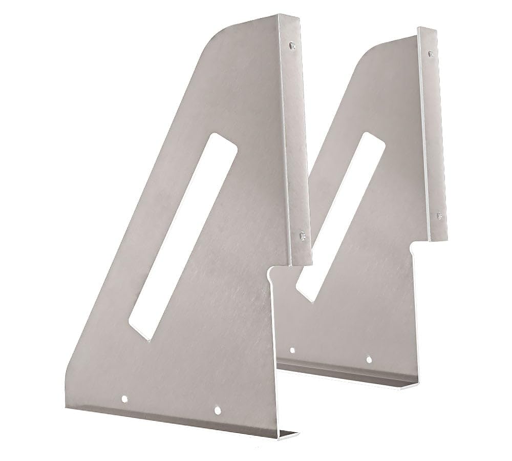 Mytee Products Aluminum Mounting Brackets for Flatbed and Stepdeck Trailer Toolbox - 24" x 24" Weld-on, Weather Resistant Underbody Truck Tool Box
