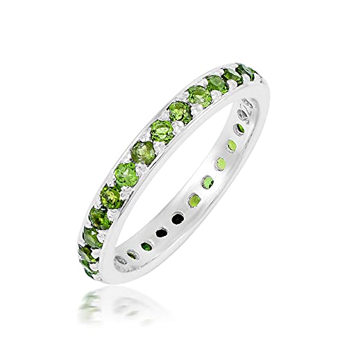 Bague d'éternité en argent 925 le cadeau intemporel idéal avec pierres 2.5mm