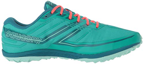Saucony Tênis de corrida feminino Kilkenny XC 7 Flat Cross Country, Cinza/laranja/preto, 5