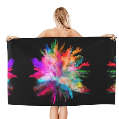 Serviette de bain microfibre drap de douche absorbant imprimé 81x132 - 3