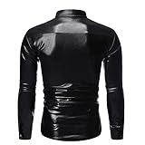 Lederjacke Herren Elegant Business Mäntel Leicht Atmungsaktiv Warm Gefüttert Freizeit Regular Fit mit Reißverschluss Sweatshirt Vintage Druck Winter Warme Mantel Jacke für Männer