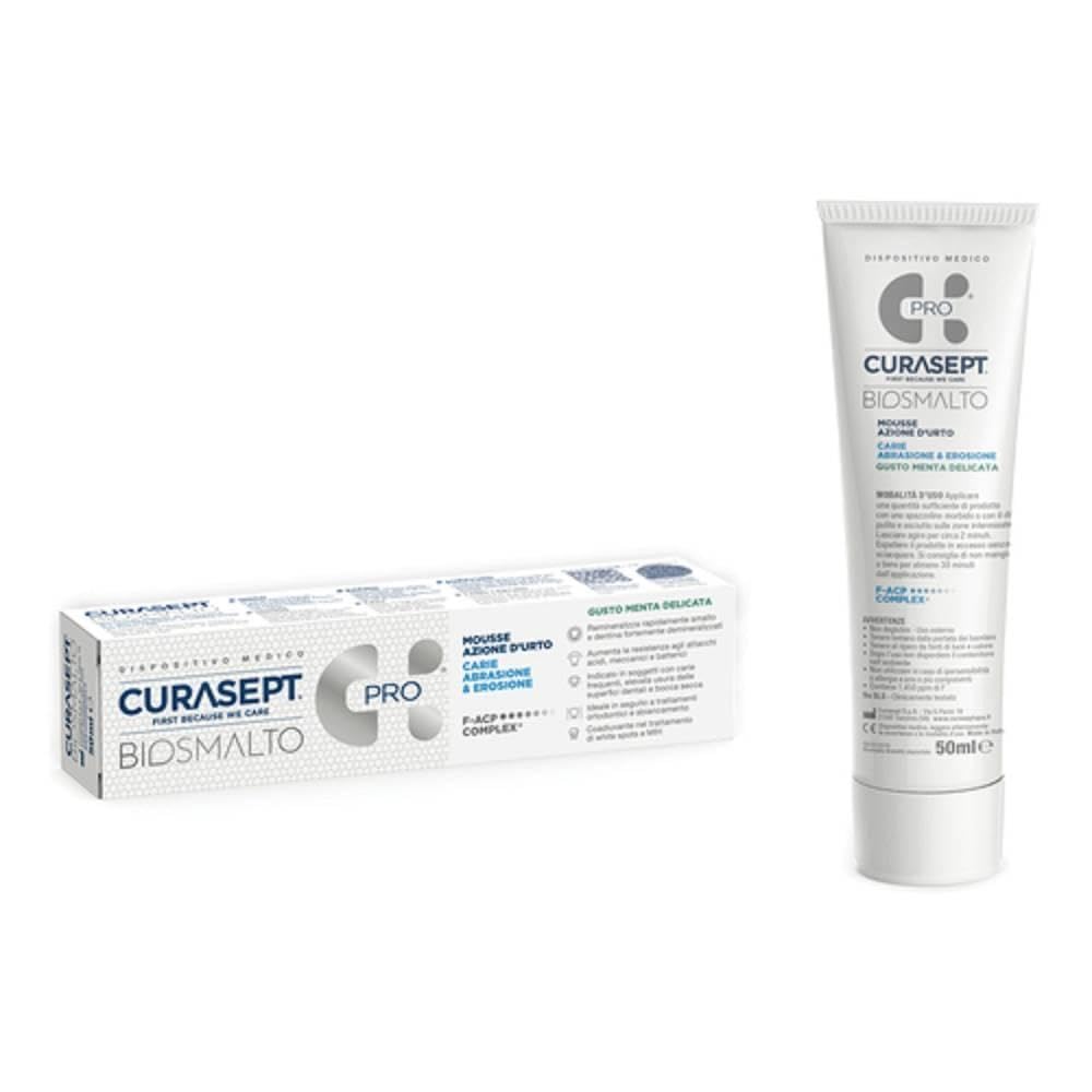 Curasept Biosmalto Mousse Carie Menta 50 Ml