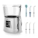 Webetop Oral Irrigator Dental Water Flosser 1000ml Capacity with Massage Function Touch Start Pressure Memeory and 6 Nozzles for Teeth Cleaning