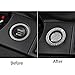 MICROCK Bling Accessories for Land Rover Range Rover Evoque Jaguar XJ XE XF F-Type F-PACE I-PACE E-PACE Ignition Engine Start Button Rhinestone Crystal Switch Ring, 2pcs