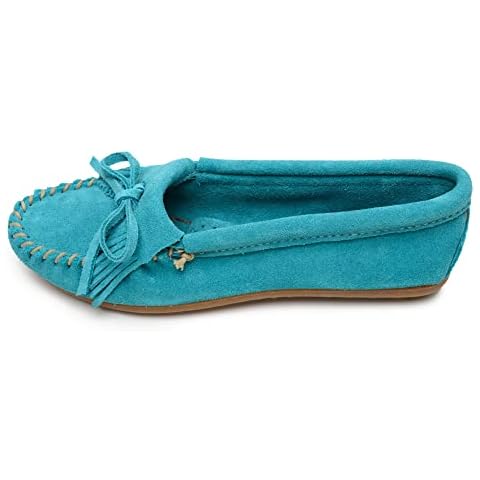 Minnetonka Mocasines Ante Mujer Turquesa Cover