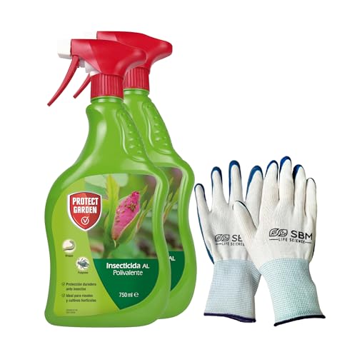 PROTECT GARDEN Insecticida polivalente para jardín, pulgones y orugas, Listo uso Pack de 2