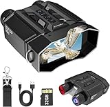 Night Vision Goggles with 4000mAh Rechargeable Battery & 32GB Card, Backlit Buttons...