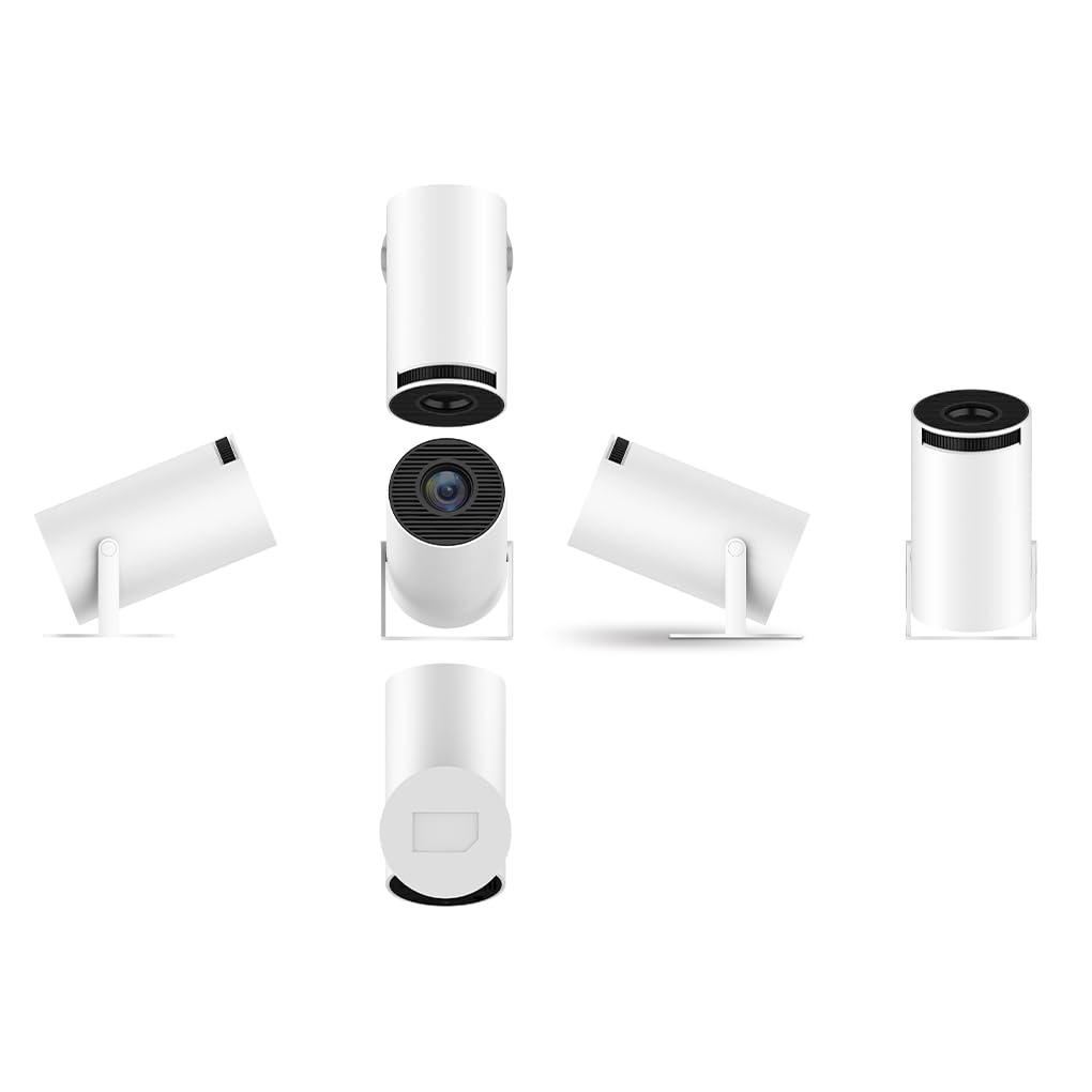 Projektor 4/5G WiFi6 Pro bez szwu do oglądania na zewnątrz 2.4/5G WiFi6 BT 5.0 Projektor wideo Cinema Outdoor 260ANSI 720P UK