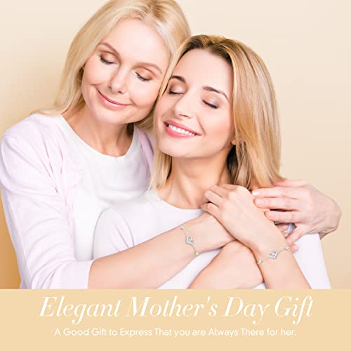 Cde Love Heart Bracelet For Women 925 Sterling Silver With Birthstone Zirconia, Birthday Jewelry Gift For Women Girls (Sliver-04-Apr(Heart Zircon)) #TOP1