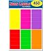 Pack of 450, 1 x 2-5/8 Inch Multi-Color Mailing Address Labels for Laser and Inkjet Printers, Rectangle, Assorted Neon Fluorescent Colors, 1 x 2.625 in.