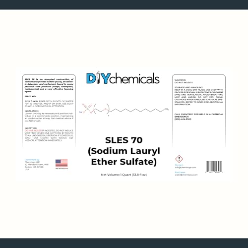 Image of DIYChemicals | High Purity 70% Sodium Lauryl Ether Sulfate (SLES) (1 Quart (32 fl oz))