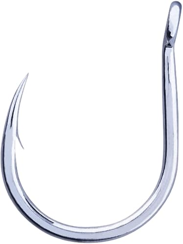 Miniatura 3 de BKK SF DEEP Gancho de asistencia larga  6X  Revestimiento de estaño brillante de agua salada  Punto de tierra a mano  Plantillas de cuchillo de atún