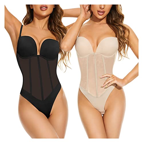 Body shapewear minceur MOCHAMIK string dos nu push up pour mariage