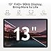 DOOGEE U13 (2026) 13 Inch Tablet, Newest Android 16 Tablet with Gemini AI, 32GB+256GB/2TB, 11000mAh, 2.2GHz Octa-Core Gaming Tablets, Quad Speakers | Netflix | 5G WiFi Android Tablets, 4-Year Warranty