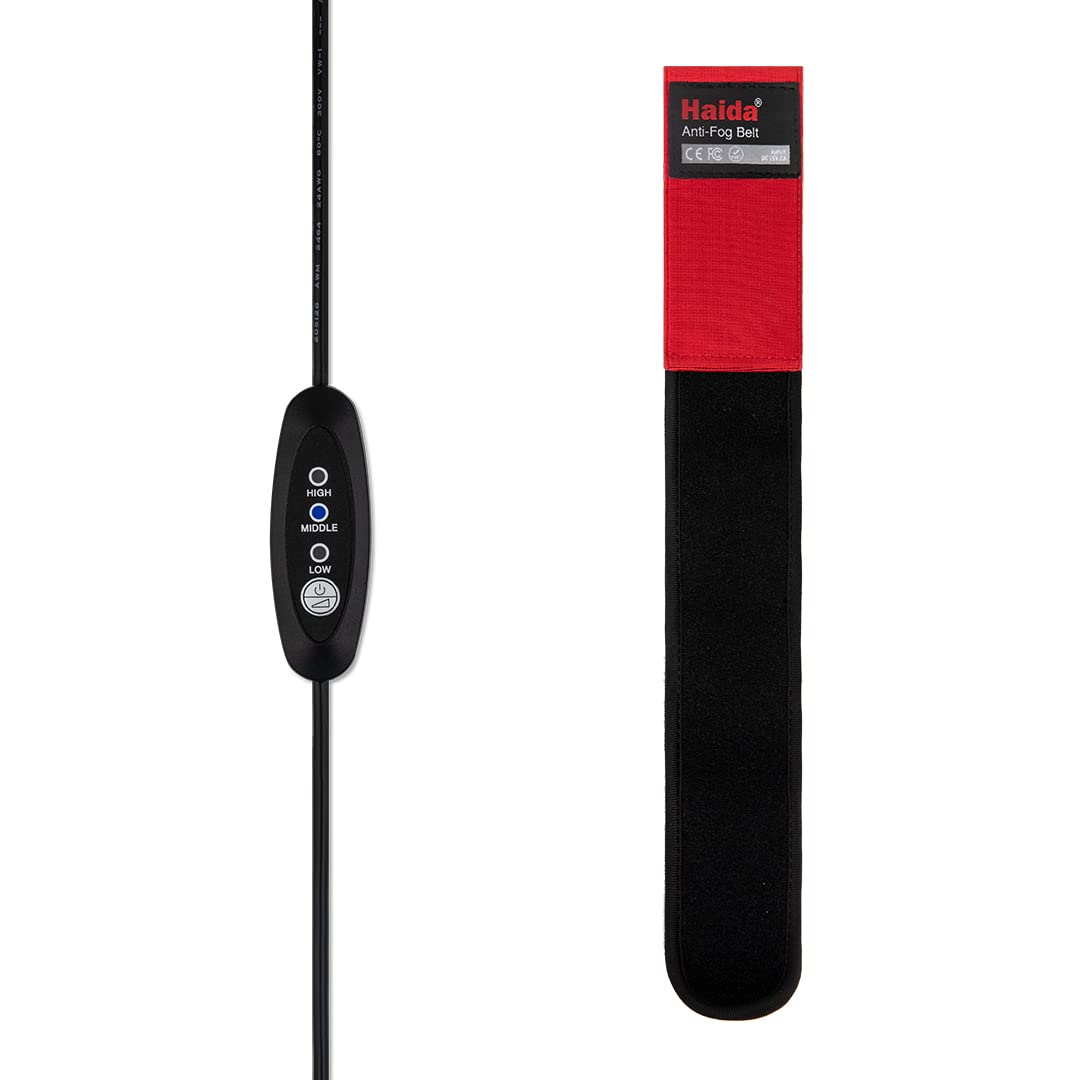 Haida Calentador de lente USB de 1,5 m para cámara y telescopios, 3 ajustes de temperatura