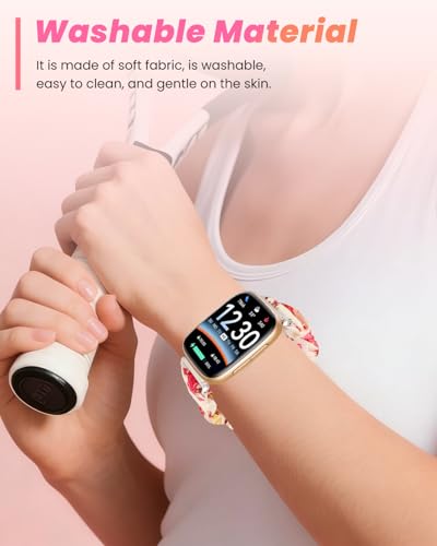 Correa para Smartwatch Fitpolo GTX20 diseño elástico blanco miniatura 2