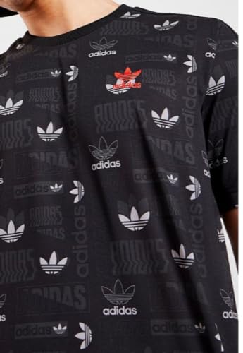 adidas Originals Men's AOP All-Over Logos T-Shirt, Black3