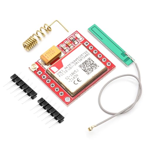 GPRS gsm Breakout Módulo Binghe GPRS gsm MicroSIM Módulo con Quad-Band 850/900/1800/1900MHz Ranura para Tarjeta SIM + PCB Antena, 3.7~4.2V, TTL Serial Interface Adecuado para Dispositivos IoT