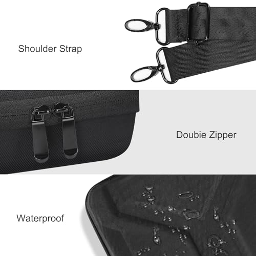 MOSISO Hard Shell Laptop Case for Men,15.6 inch Laptop Shoulder Bag Compatible with MacBook, HP, Dell, Lenovo, Asus, Notebook,16 inch Shockproof Computer Bag with 2 Separated Soft Pockets, Black4