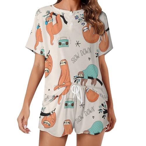 Ensemble de pyjama pour femme paresseux idéal pour vos soirées cocooning