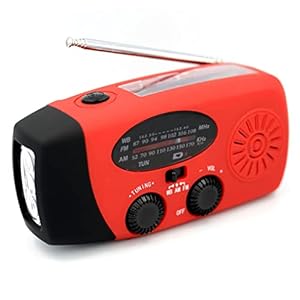 Zonneradio, draagbare AM/FM/NOAA zwengelradio, handslinger, radio, USB, noodradio, dynamo met 2000 mAh oplaadbare batterij, weerradio met led-zaklamp en powerbank voor noodgevallen, outdoor