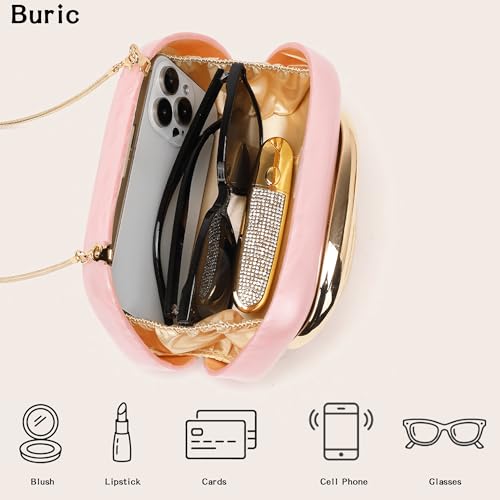 Image of Acrylic Clutch Purse for Women Marbling Evening Wedding Handbags Acrylic Shell Box Purses for Party Prom Cocktail