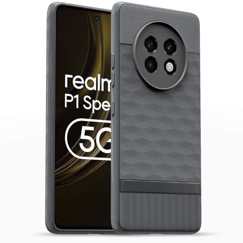 Image of Outlouders Bumper Case for Realme 13 Plus 5G / Realme P1 Speed 5G | Full Camera Protection | TPU Soft Flexible Shockproof Back Cover (Grey)