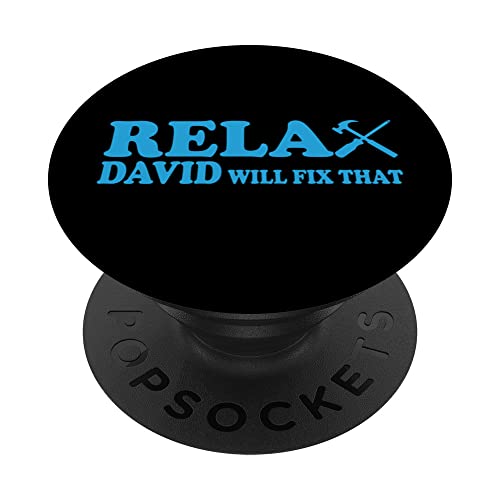 Men's Name First Name David Heimwerker Mechanic Fun Saying PopSockets Swappable PopGrip
