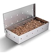 Witheeyou Smoker Box for Gas Grilling, Stainless Steel Smoke Box, BBQ Wood Chip Smoking Box, Gril...