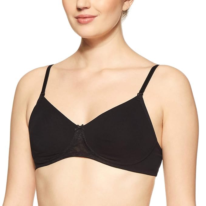 Image of Van Heusen Women's Everyday Cotton Bra|Medium Coverage|Non Padded|Non Wired|Seamless Moulded Cups|Anti Bacterial Tech| Keeps you Fresh|Sweat Absorbent|No Slip Soft Straps|Detachable Straps|Style 11001