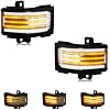 HERCOO Side Tow Mirror Lights Turn Signal Marker LED Sequential Switchback Dynamic Turn Signals & Backup Lamps Spot Light Assembly for Ford F150, F250, F350 Super Duty