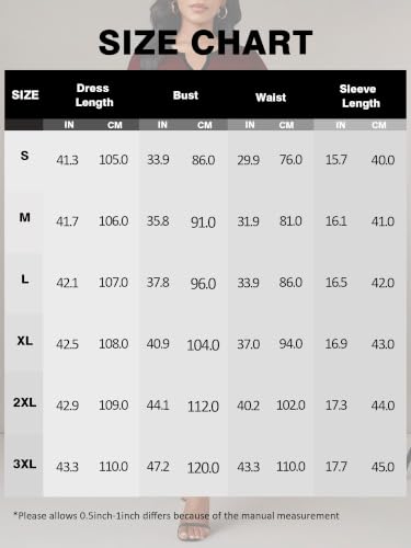 Image of PinkPatty Women's Casual 3 /4 Sleeve Midi Dresses Fit and Flare Church Work Dress with Pockets