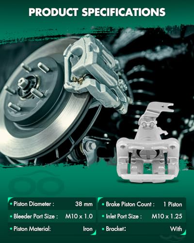 Image of SCITOO - Rear Right Disc Brake Caliper Assembly w /Bracket For Honda For Accord 2013 2014 2015 2016 2017 19B7096